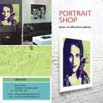 PORTRAIT SHOP print na slikarsko platno