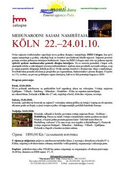 IMM Koeln 2010. Posjetite meunarodni sajam namjetaja